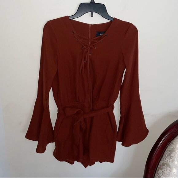 KCSTUDIO Laceup Romper- Size Small - Picture 2 of 9